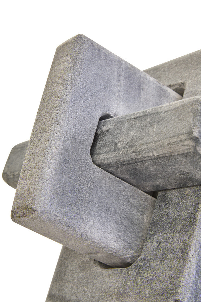 Grey Marble Knot Sculpture | Nason