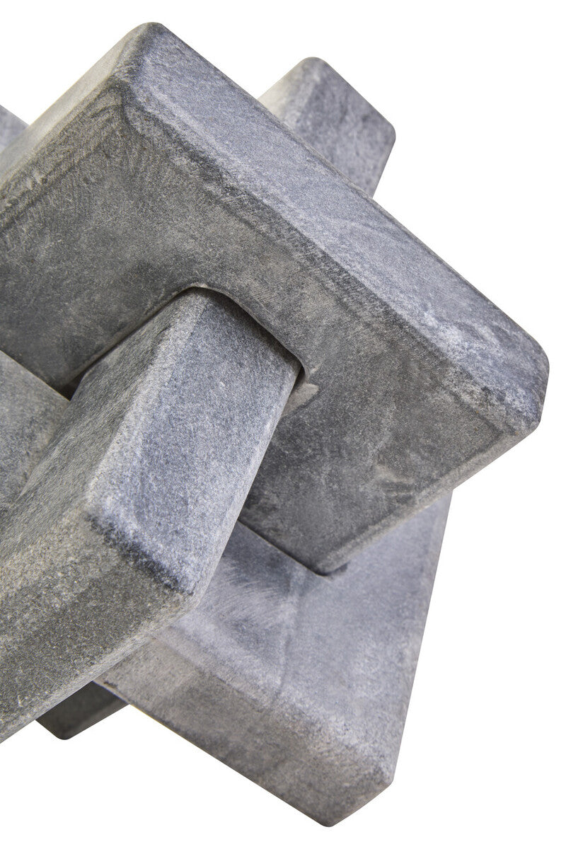 Grey Marble Knot Sculpture | Nason
