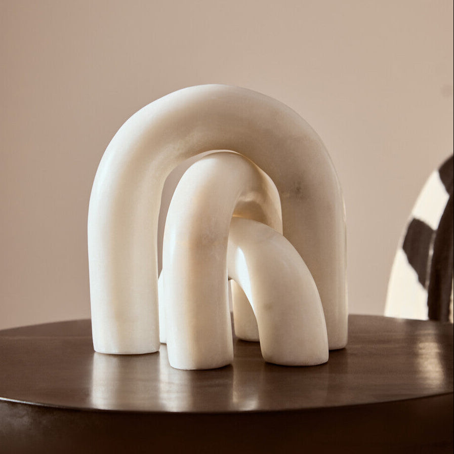 White Marble Arch Decor Sculpture | Nason