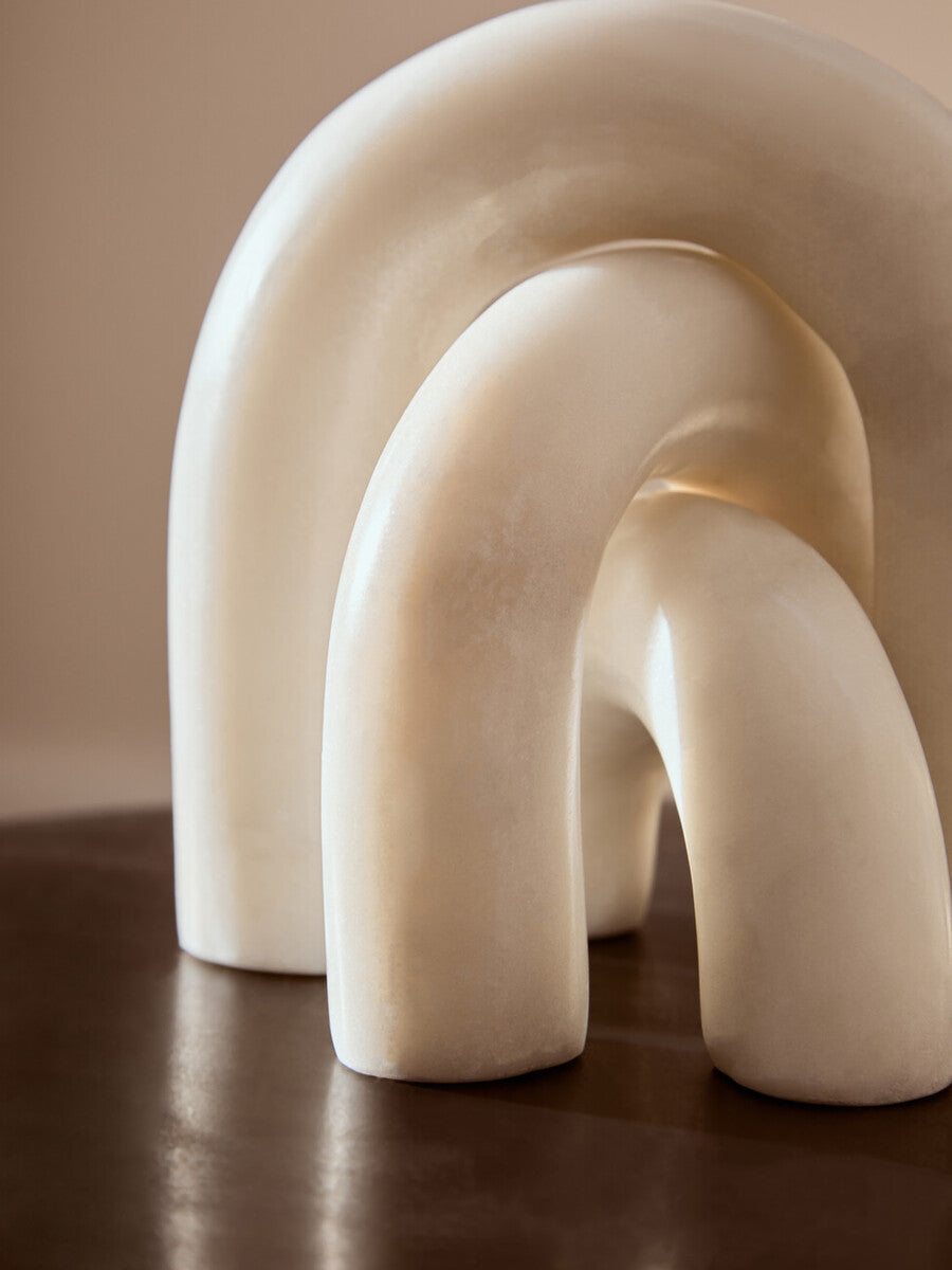 White Marble Arch Decor Sculpture | Nason