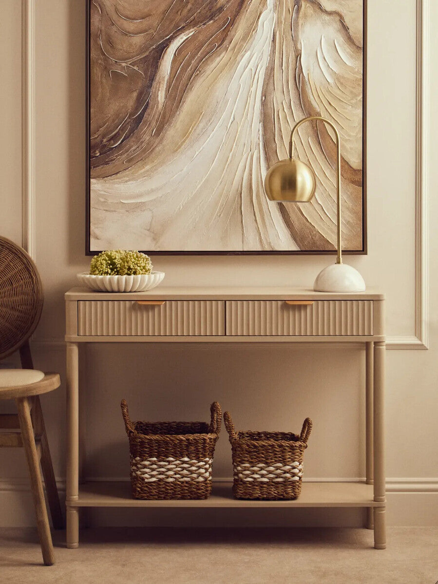 Small White Fluted Marble Bowl | Savio