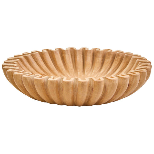 Small Ochre Fluted Marble Bowl | Savio