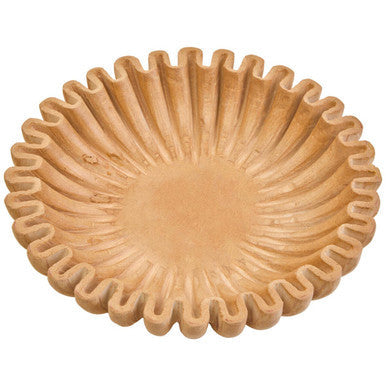 Small Ochre Fluted Marble Bowl | Savio