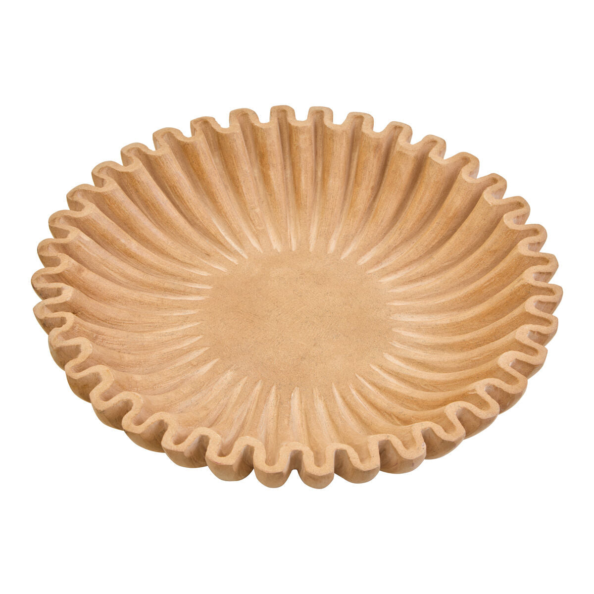 Large Ochre Fluted Marble Bowl | Savio