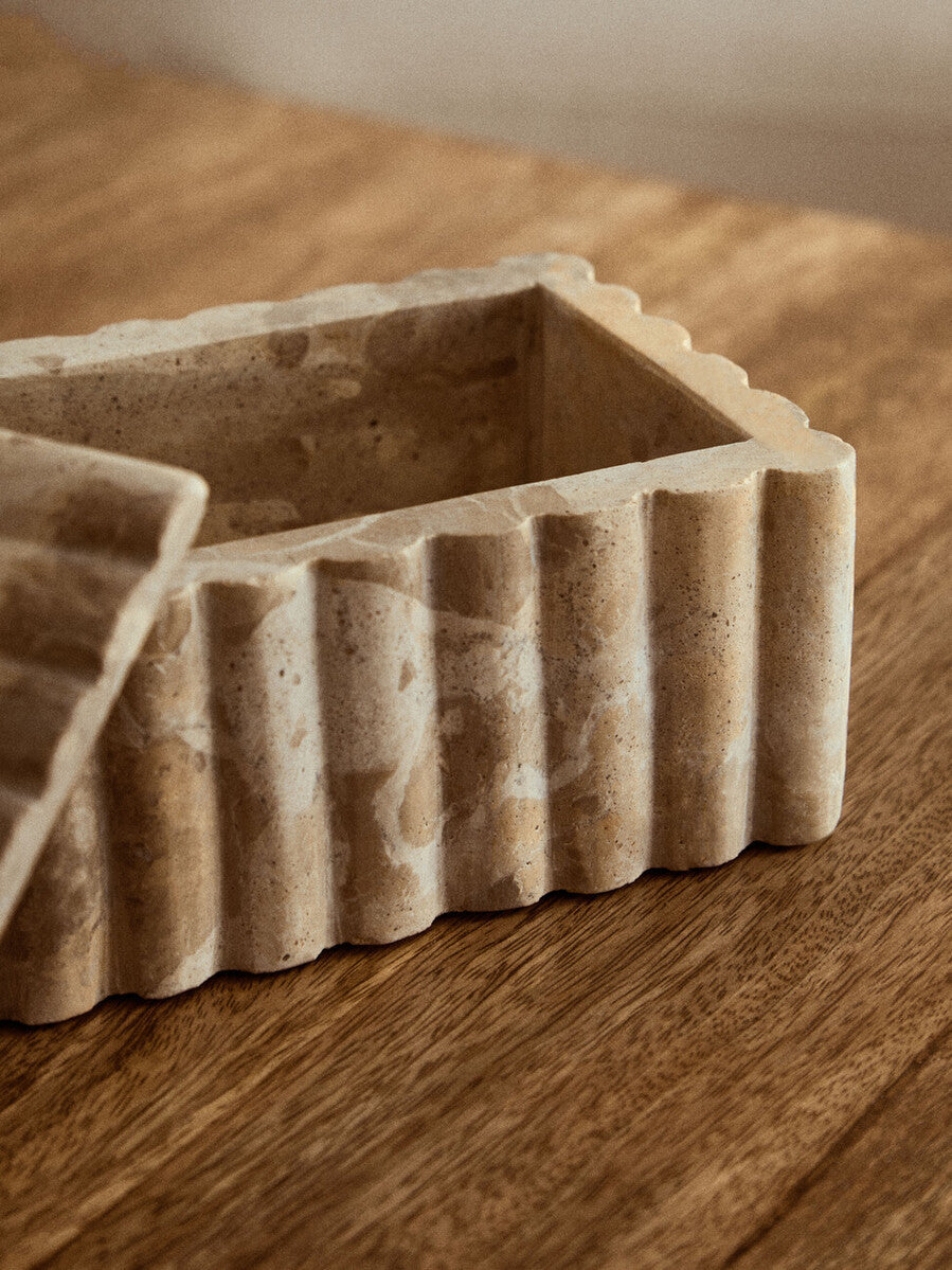Rectangular Chocolate Marble Box | Santino