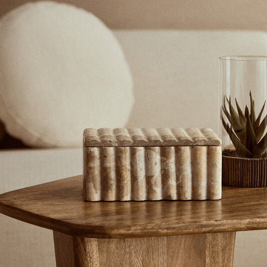 Rectangular Chocolate Marble Box | Santino