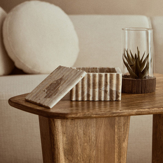 Square Chocolate Marble Box | Santino