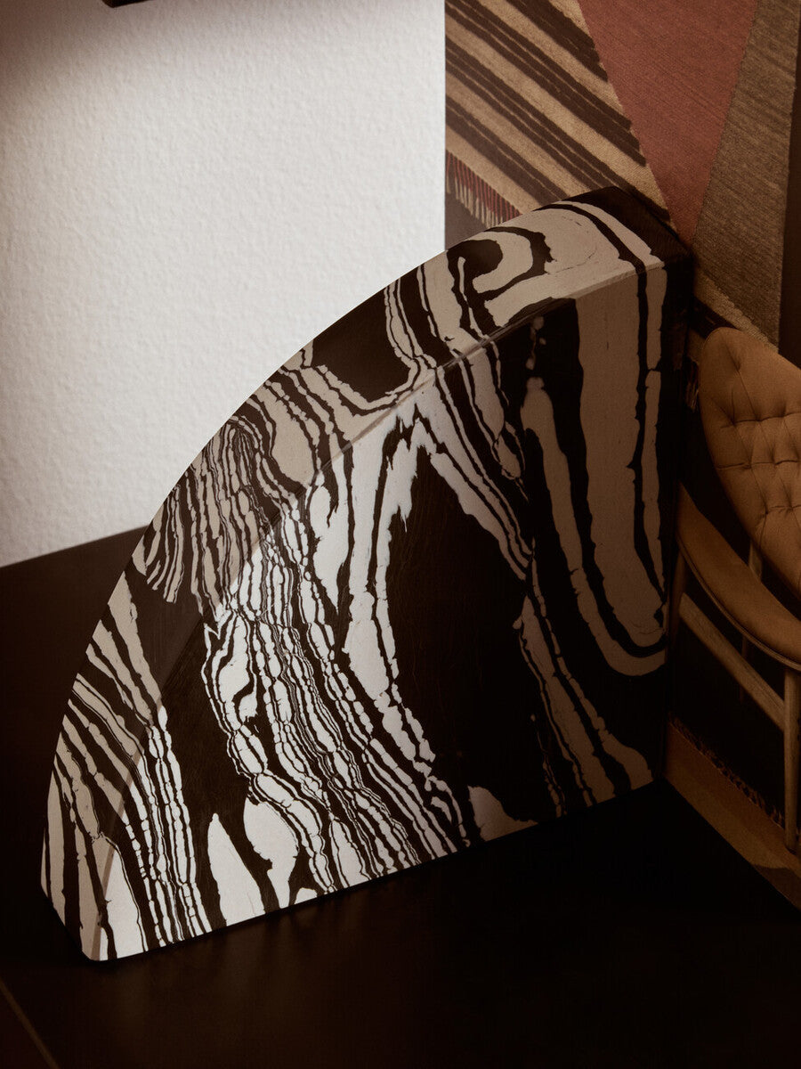 Black and White Marble Set of Two Bookends | Helsa