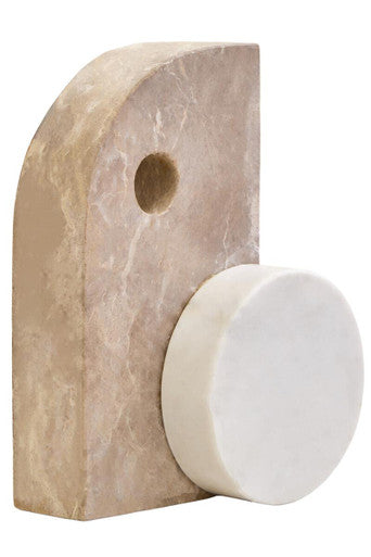 Chocolate and White Marble Sculpture | Santino