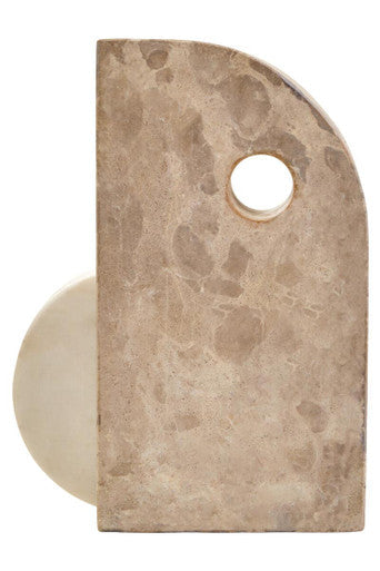 Chocolate and White Marble Sculpture | Santino