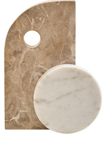 Chocolate and White Marble Sculpture | Santino
