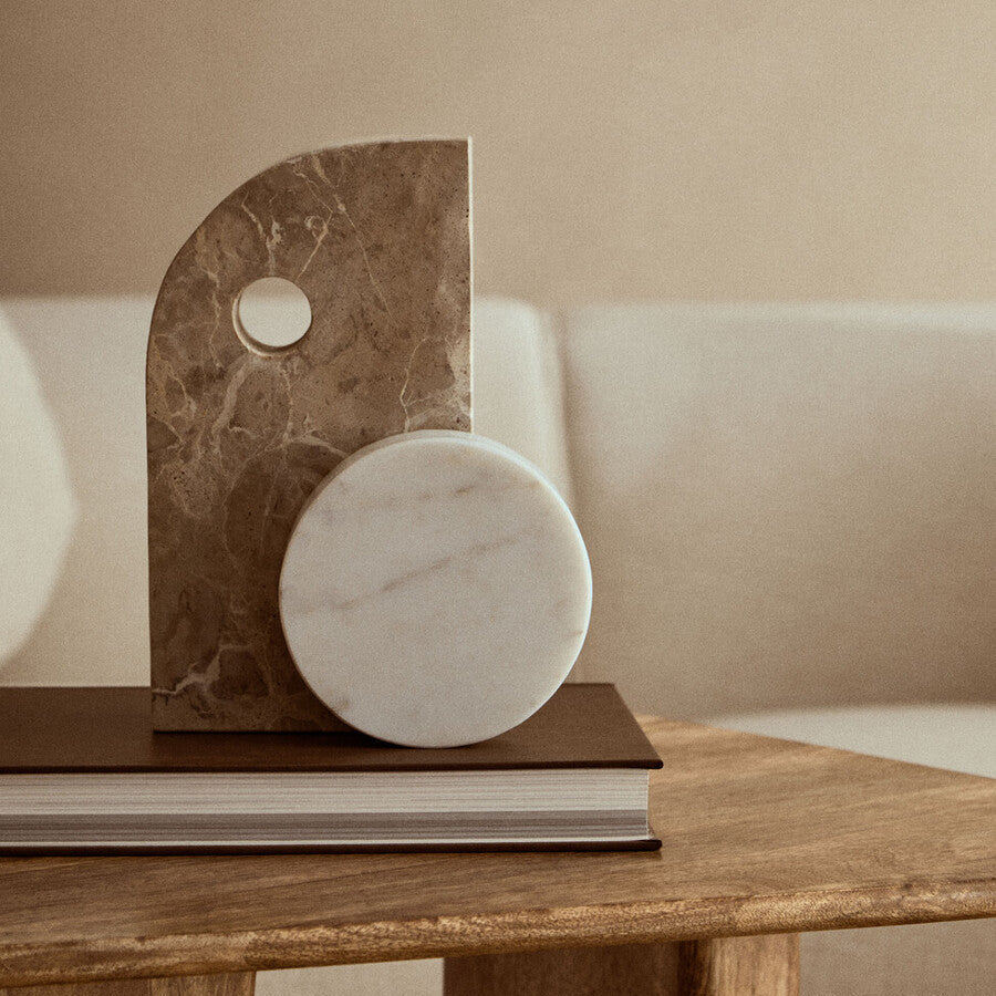 Chocolate and White Marble Sculpture | Santino