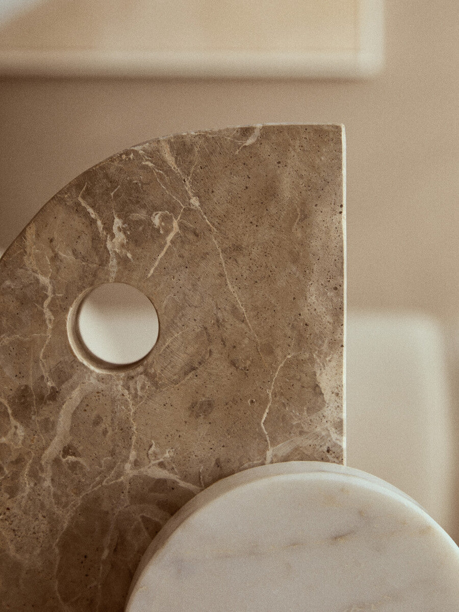 Chocolate and White Marble Sculpture | Santino