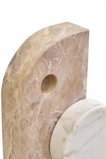 Chocolate and White Marble Sculpture | Santino