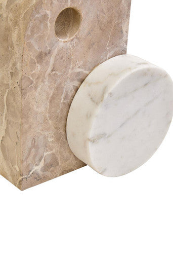 Chocolate and White Marble Sculpture | Santino