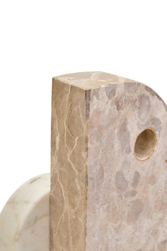 Chocolate and White Marble Sculpture | Santino