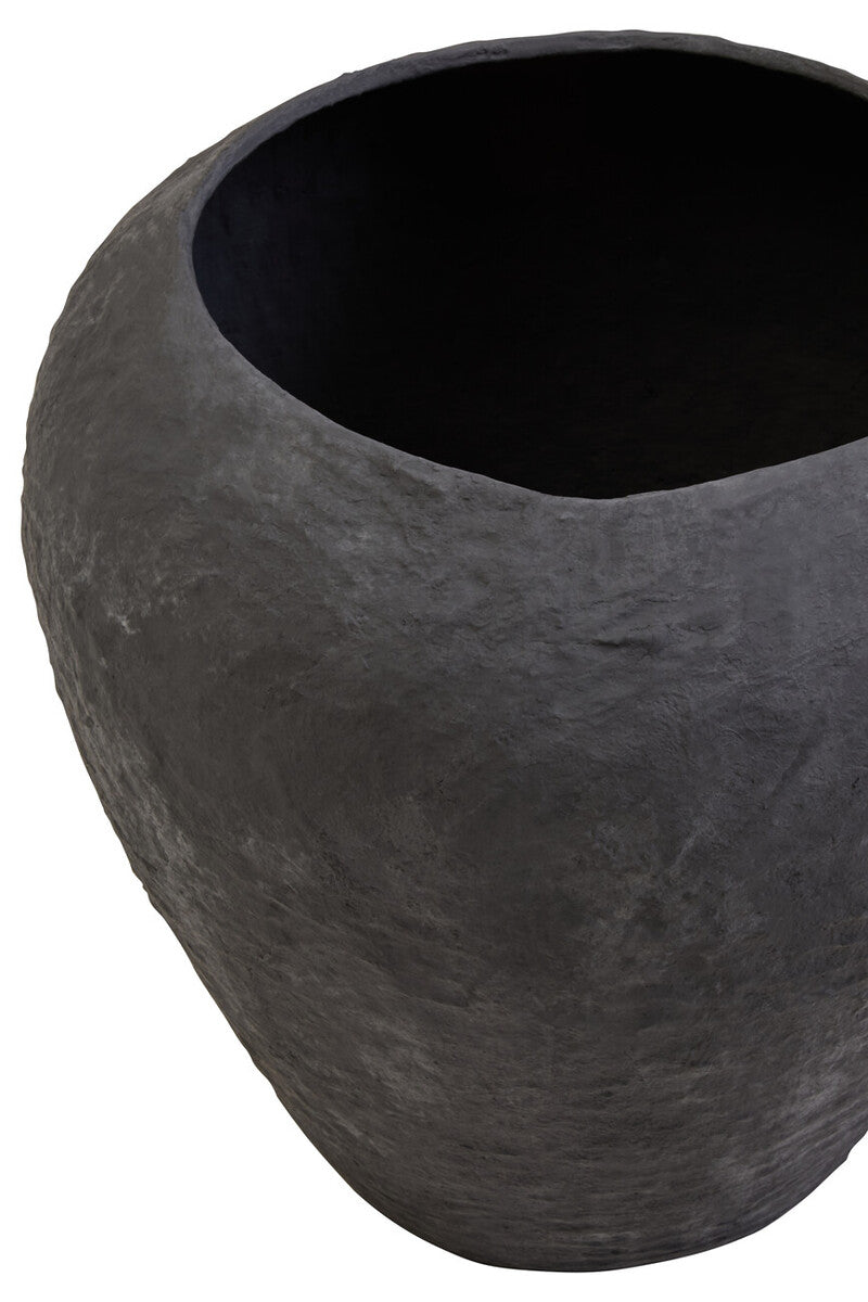 Cotton Mache Large Black Planter | Sanai