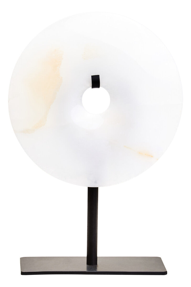 Extra Small Round Dia 15cm Onyx Disc Sculpture | Oleena