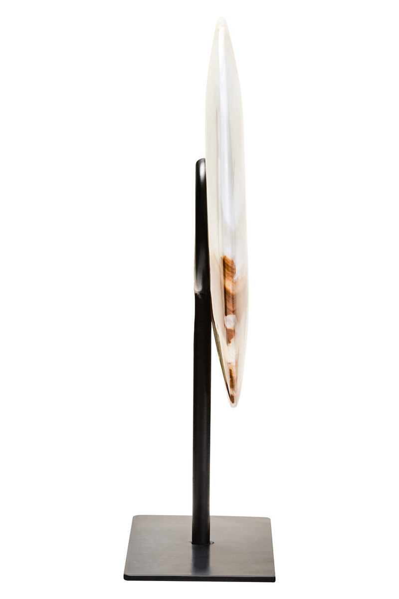 Small Round Dia 20cm Onyx Disc Sculpture | Oleena