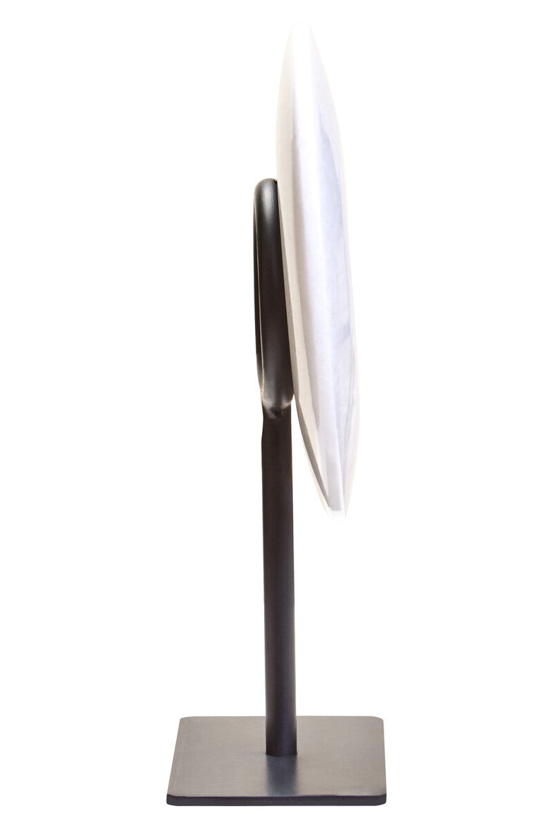 Extra Small Round Dia 15cm White Marble Disc Sculpture | Zoro