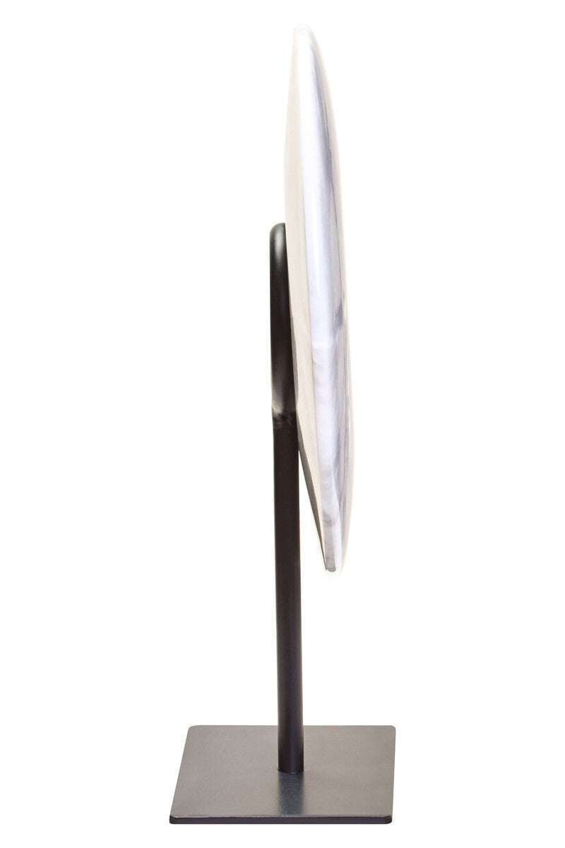 Small Round Dia 20cm White Marble Disc Sculpture | Zoro