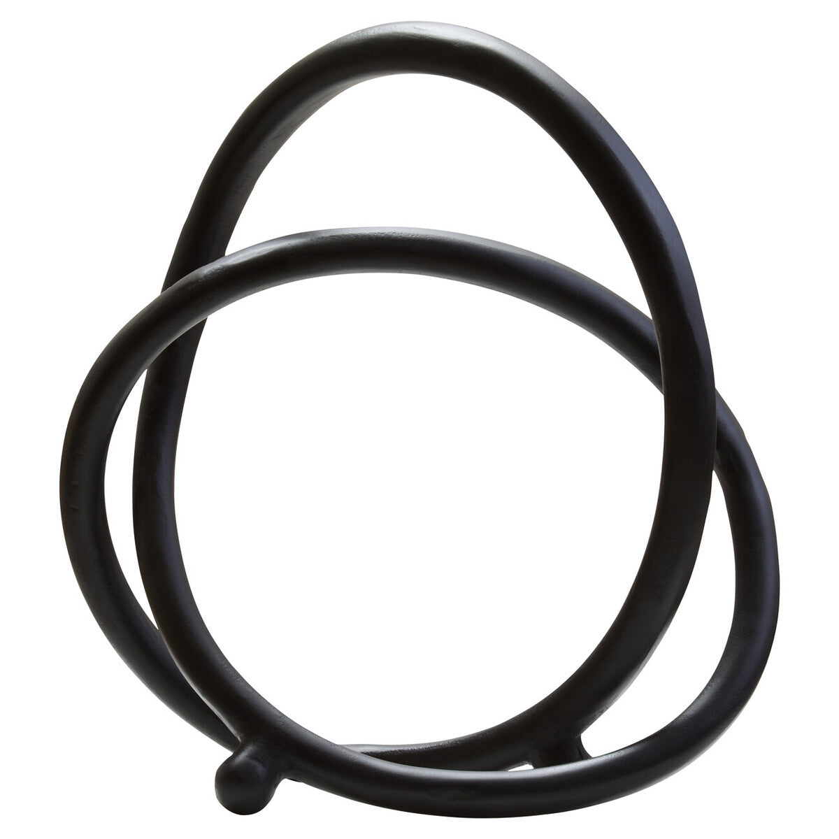Matte Black Nickel Finish Twist Sculpture | Prato