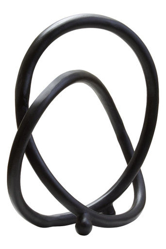 Matte Black Nickel Finish Twist Sculpture | Prato