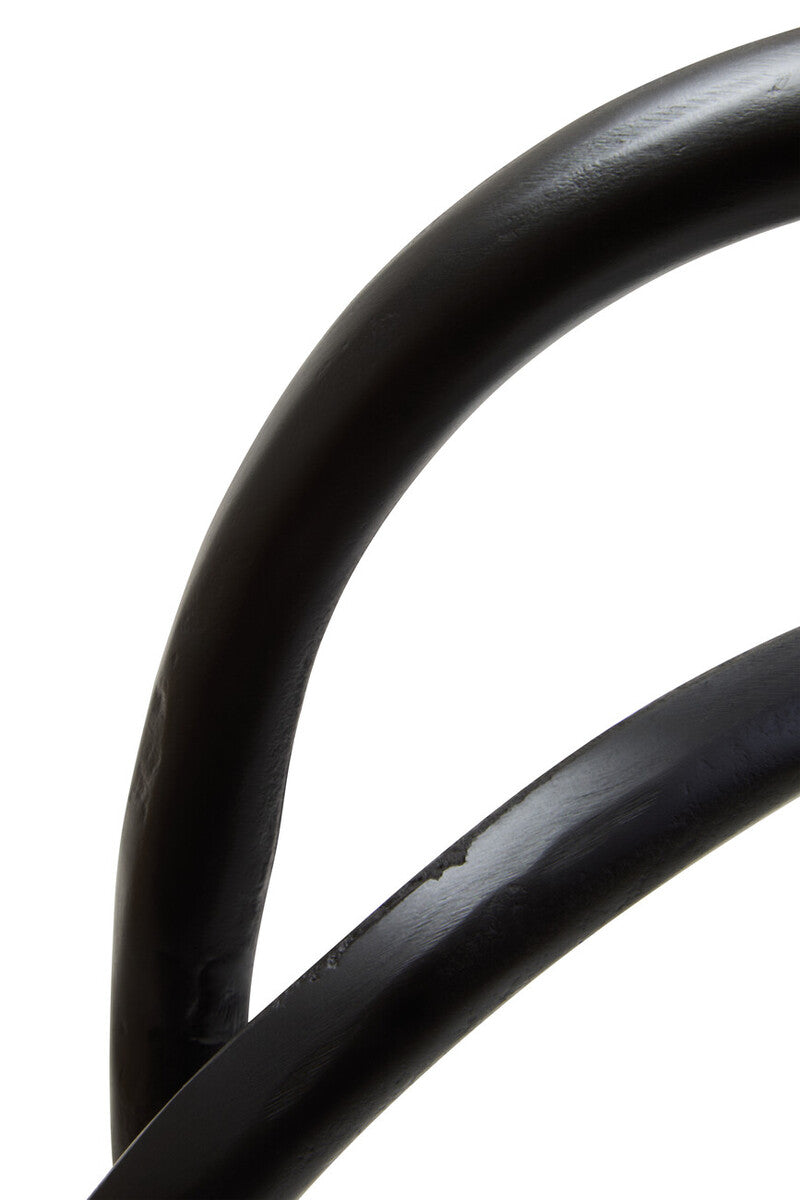 Matte Black Nickel Finish Twist Sculpture | Prato