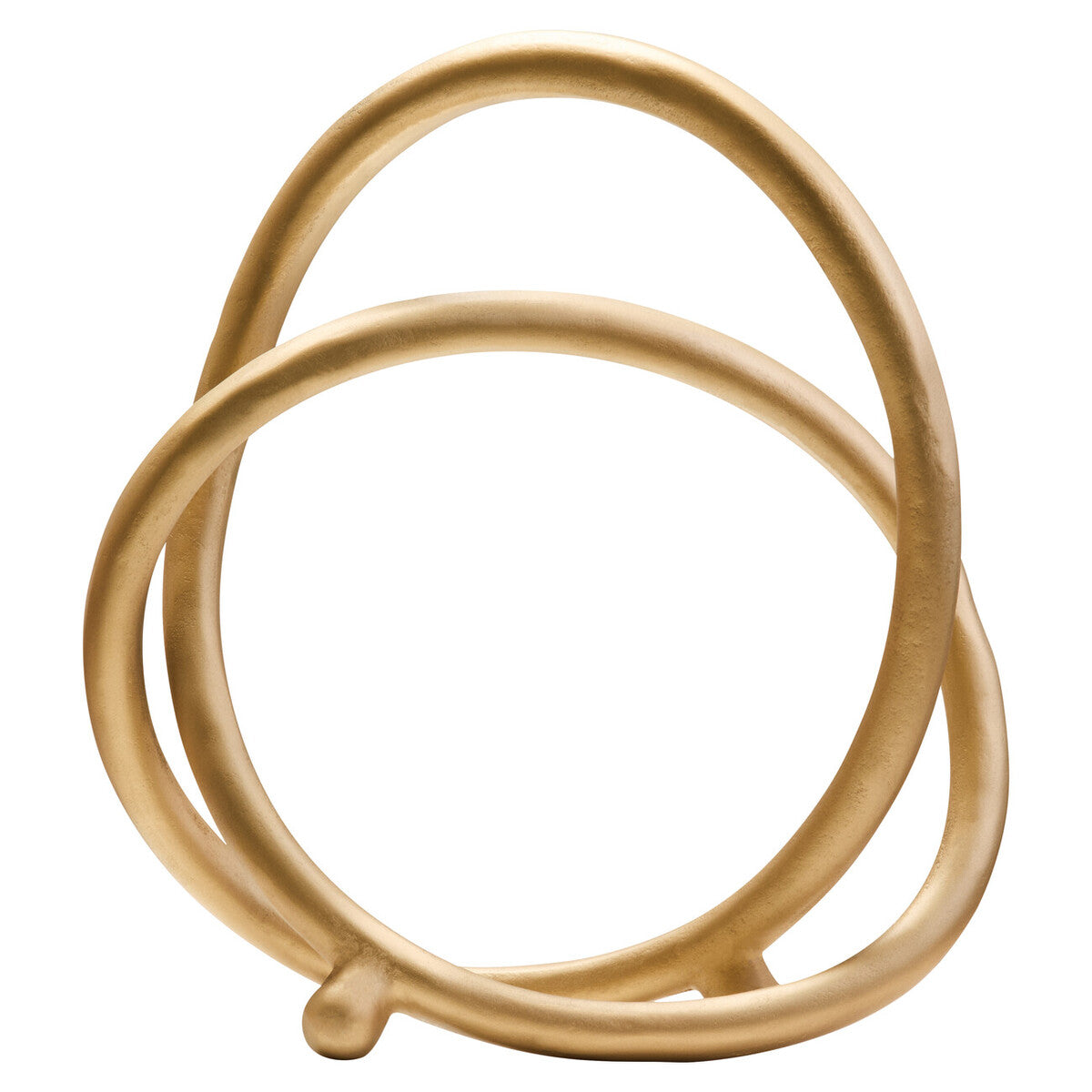 Matt Gold Finish Twist Sculpture | Prato