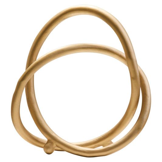 Matt Gold Finish Twist Sculpture | Prato