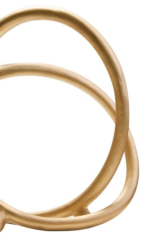 Matt Gold Finish Twist Sculpture | Prato
