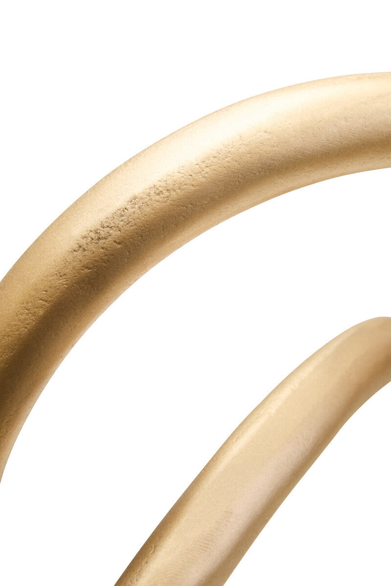 Matt Gold Finish Twist Sculpture | Prato