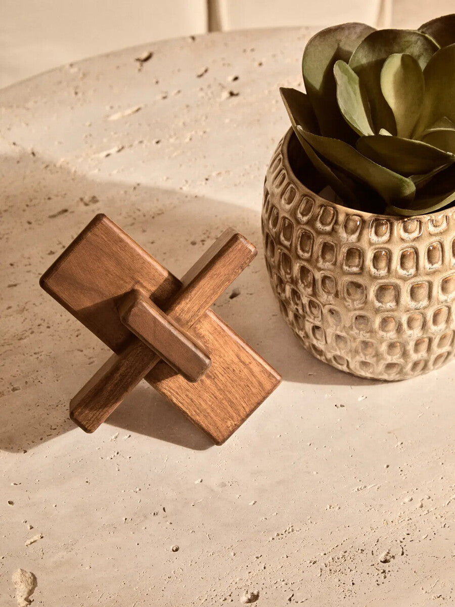 Brown Wood Sculpture | Cato