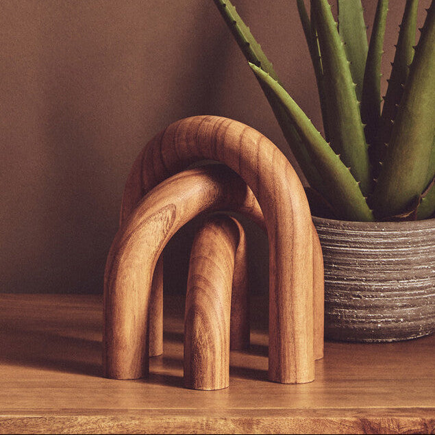 Natural Wood Arch Sculpture | Cato