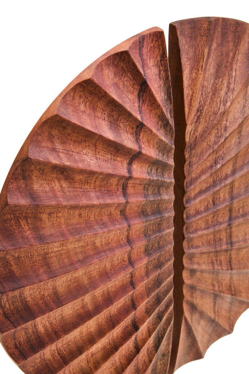 Brown Wood Sculpture with Black Base | Westo