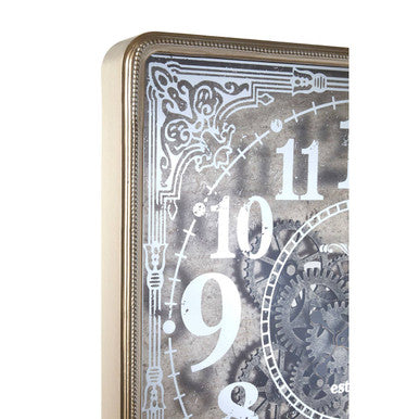 Antique Gold Square Wall Clock | Carlin