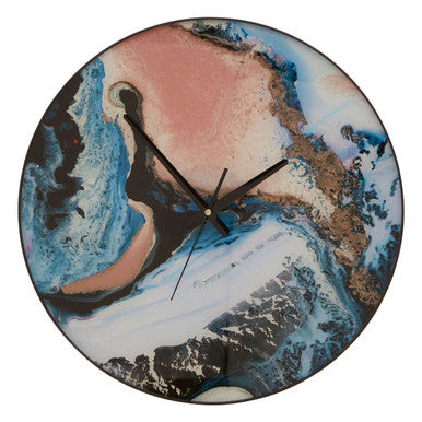 45cm Dia Pink and Blue Wall Clock | Celina