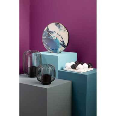 45cm Dia Blue Abstract Wall Clock | Celina