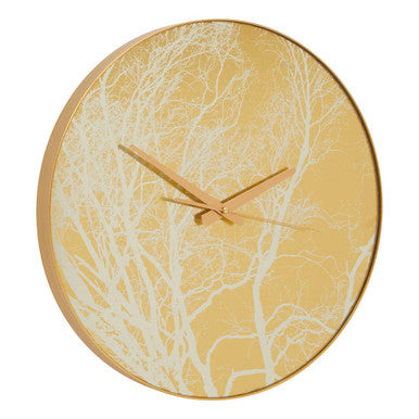 45cm Dia Gold Finish Branch Design Wall Clock | Celina