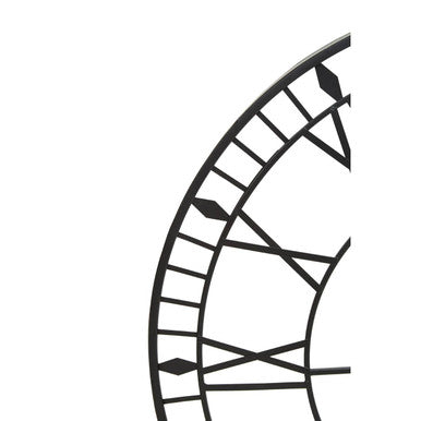 80cm Dia Large Black and White LED Wall Clock | Genova