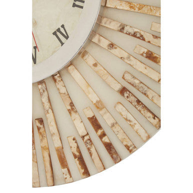 50cm Dia Natural Shell Wall Clock | Palu