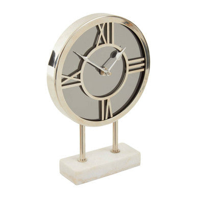 White Marble Base Clock | Mateo