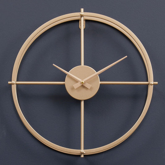 40cm Dia Small Gold Finish Wall Clock