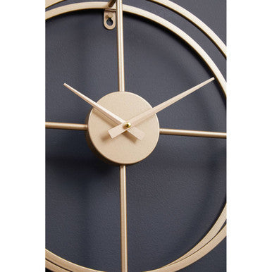 40cm Dia Small Gold Finish Wall Clock | Kent