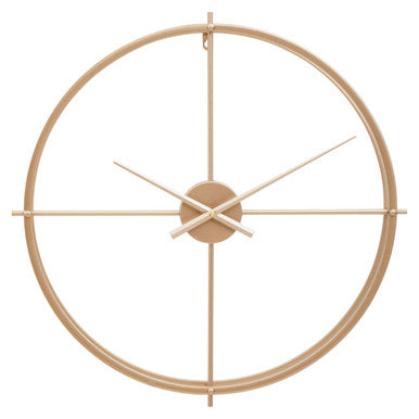 60cm Dia Large Gold Finish Wall Clock | Kent