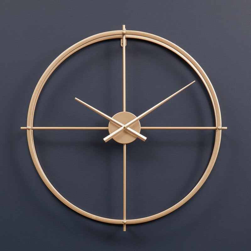60cm Dia Large Gold Finish Wall Clock | Kent