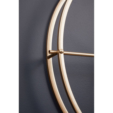 60cm Dia Large Gold Finish Wall Clock | Kent