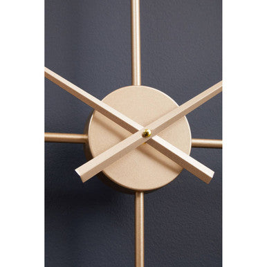 60cm Dia Large Gold Finish Wall Clock | Kent