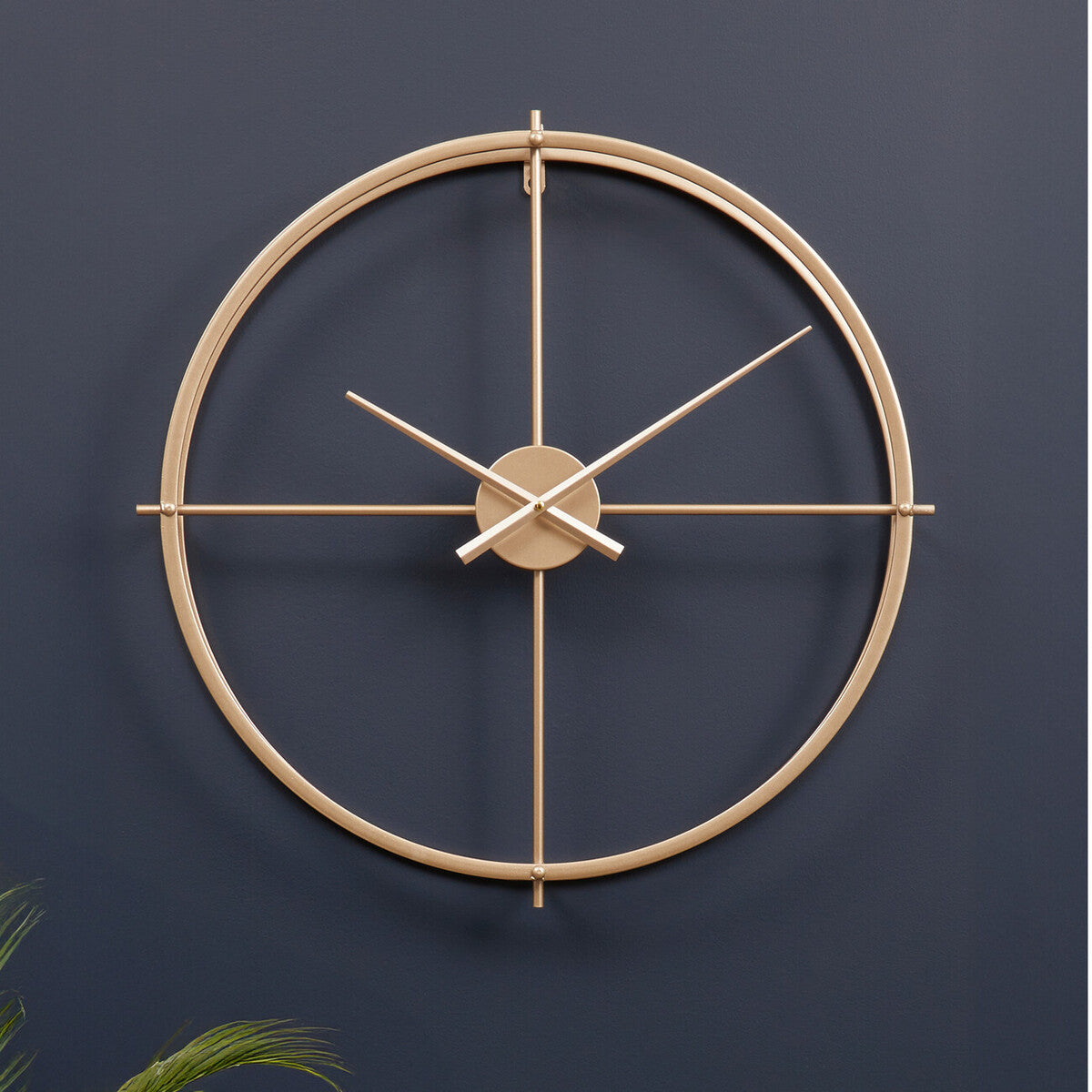 60cm Dia Large Gold Finish Wall Clock | Kent