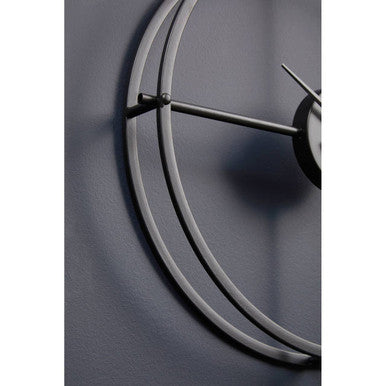 40cm Dia Small Black Finish Wall Clock | Kent